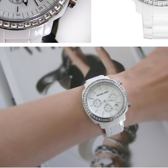 Michael Kors white crystal watch - Picture 4 of 6